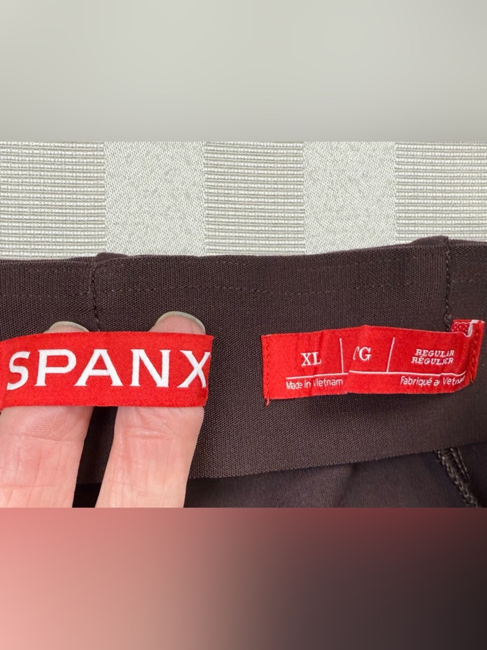 SPANX Micro Pont’e Flare Pants Size XL Deep Burgundy Boot Cut #20792R - Picture 3 of 14